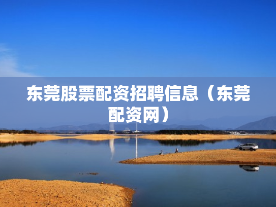 东莞股票配资招聘信息（东莞配资网）