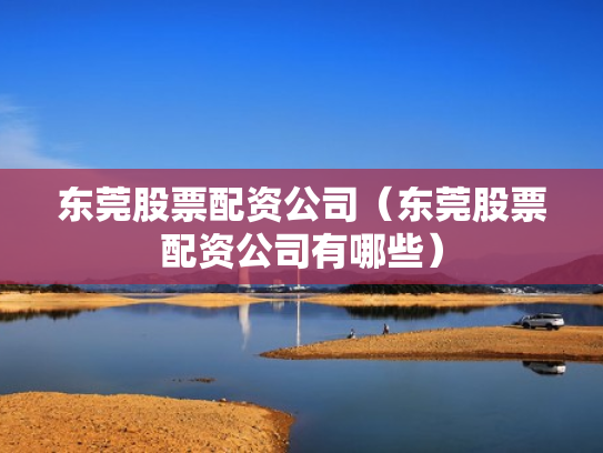 东莞股票配资公司（东莞股票配资公司有哪些）