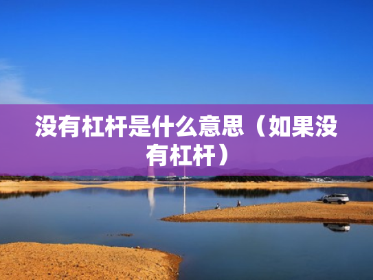没有杠杆是什么意思（如果没有杠杆）